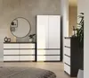 Komoda MALWA M6 120 - antracit + bílá Náhled obrázku produktu 14