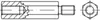 Reyher  6kt.-Abstandsbolzen 88086 I/A Zn M 5x20 /11x10 SW Produktbild-Vorschau 2
