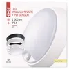 LED Deckenleuchte mit Bewegungsmelder, rund, schw./w. 14W WW Produktbild-Vorschau