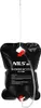 A black portable shower bag with instructions and branding. Náhled obrázku produktu