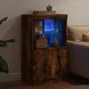 vidaXL Sideboard mit LED-Leuchten Räuchereiche 60,5x37x100 Produktbild-Vorschau 4