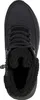 A top-down view of a black boot. Voir les images du produit