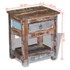 vidaXL Table d'appoint avec 1 tiroir Vieux bois massif Voir les images du produit 7