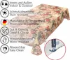 Tischdecke Wachstuch Blumen Braun Robust Wasserabweisend Produktbild-Vorschau 5