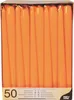 50 Candlesticks Ø 2.2 Cm 25 Cm Orange Pointed Candles Produktbild-Vorschau 2