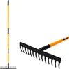 Rastrello da giardino Strend Pro, 14 denti, manico in fibra Anteprima dell’immagine prodotto 1