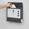 Boîte aux lettres Relaxdays avec fenêtre, en métal, 4 clés, Voir les images du produit 3