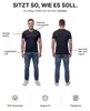 Mivaro Herren T-Shirt 3er Pack V-Ausschnitt Dunkelblau - Produktbild-Vorschau 4