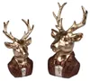 Deko Büste Hirsch im Anzug H. 25cm kupfer gold aus Produktbild-Vorschau 2