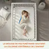 be4home Matelas bébé pour berceau 90 x 40 cm, respirant, Voir les images du produit 6
