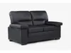 Ledersofa 2-Sitzer - Büffelleder - Schwarz - MIMAS Produktbild-Vorschau 8