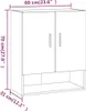vidaXL Nástenná skriňa Sonoma dub 60x31x70 cm odvodený Náhľad obrázku produktu 8