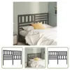 The Living Store Kopfteil Grau 166x4x100 cm Massivholz Produktbild-Vorschau 7