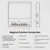 Diagram showing the features and functions of a digital scale. Produktbild-Vorschau