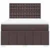 Boxspringbett mit Matratze Dunkelbraun 140x200 cm Stoff Produktbild-Vorschau 6