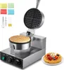A commercial waffle maker with accessories and a finished waffle on a plate. Anteprima dell’immagine prodotto