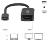 CLUB3D CAC-2505, 0,12 m, USB Type-C, HDMI + USB, Męska, Podgląd zdjęcia produktu 7