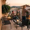 Mondeer Gartenmöbel-Set 4-teilig, Sitzgruppe mit Armlehnen Produktbild-Vorschau 11