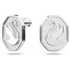 Swarovski Orecchini da donna Swan White placcati in rodio Anteprima dell’immagine prodotto 4