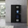 AREBOS Aktenschrank 180x40x90 cm Büroschrank Lagerschrank Produktbild-Vorschau 2