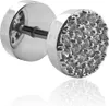 Fake Plug Kristall Ohrstecker 316L Chirurgenstahl 8mm in Produktbild-Vorschau 1