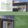 GIHAUVIA Metall Gerätehaus anthrazit 140x72,4x182 cm (B x T Produktbild-Vorschau 4