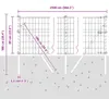 vidaXL Bodenmontierter Euro-Zaun 25 x 0,6 m Produktbild-Vorschau 8