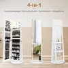COSTWAY Schmuckschrank mit Spiegel, Schmuck Spiegelschrank Produktbild-Vorschau 4