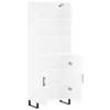 vidaXL Highboard Weiß 69,5x34x180 cm Holzwerkstoff - Produktbild-Vorschau 5