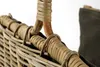 Kobolo Holztrage Holzkorb für Kaminholz eckig - Rattan grau Produktbild-Vorschau 6