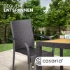 CASARIA® Gartenstühle 8er Set Stapelbar Wetterfest Produktbild-Vorschau 3