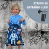 HECKBO Sacca sportiva per bambini con astronauta e motivo Anteprima dell’immagine prodotto 5