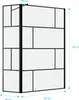 Paroi de douche avec pivot 120+40x195cm - Sérigraphie type Voir les images du produit 5