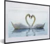 MuchoWow® MuchoWow® Gerahmtes Poster Schwäne - Herz - Produktbild-Vorschau 1