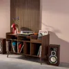 sweeek - Zweifarbiger Vintage XL Schallplattenschrank mit Produktbild-Vorschau 6