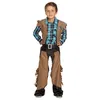 Kinder Cowboy Kostüm (Weste & Chaps) Größe: 110-122 (4-6 Produktbild-Vorschau 1