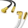 Koaxkabel gewinkelt 90° - F-Stecker gerade 135 dB UHD 4K HD Produktbild-Vorschau 1