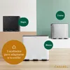 CASABEL Cubo de basura de cocina triple 3x20L, acero Vista previa de la imagen del producto 9