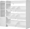 SucceBuy 4-stöckiges Regal mit 8 Kunststoffboxen für Produktbild-Vorschau 1