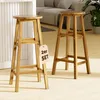 CASARIA® Set di 2 Sgabelli da Bar in Legno D'acacia Altezza Anteprima dell’immagine prodotto 9