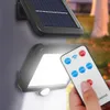 Solární LED nástěnné světlo s PIR senzorem, COB, ovladačem, Náhled obrázku produktu 4
