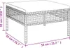 5-tlg. Garten-Lounge-Set mit Kissen Grau Poly Rattan , Produktbild-Vorschau 7