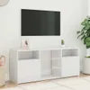 vidaXL TV-Schrank mit LED-Leuchten Weiß 120x30x50 cm Produktbild-Vorschau 3