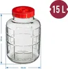 15L Gärballon Glas mit Gäraufsatz – Weinballon für Wein Produktbild-Vorschau 2