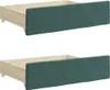 vidaXL Letto da giorno allungabile con cassetti verde scuro Anteprima dell’immagine prodotto 9