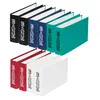 A collection of colorful bank binders arranged in two rows. Produktbild-Vorschau