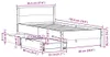 vidaXL Lit en pin massif sans matelas blanc 90x190 cm Voir les images du produit 8