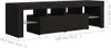 vidaXL TV-Schrank mit LED-Beleuchtung Schwarz 140x36,5x40 Produktbild-Vorschau 13