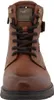 A close-up front view of a brown leather boot. Anteprima dell’immagine prodotto