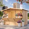 TIMBELA M150A H232x336x263 cm/6 m2, grand bar de jardin Voir les images du produit 1
